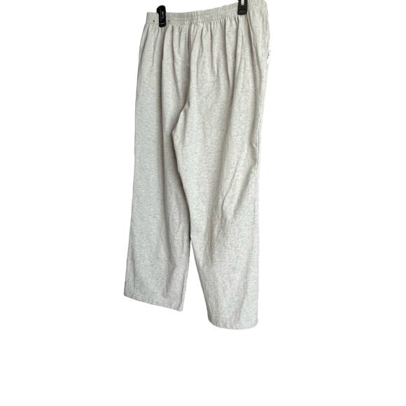 ALFRED DUNNER ACTIVEWEAR PANTS, WOMENS, 12P, HEATHER GREY W/ WHITE LACE TRIM - Picture 4 of 8